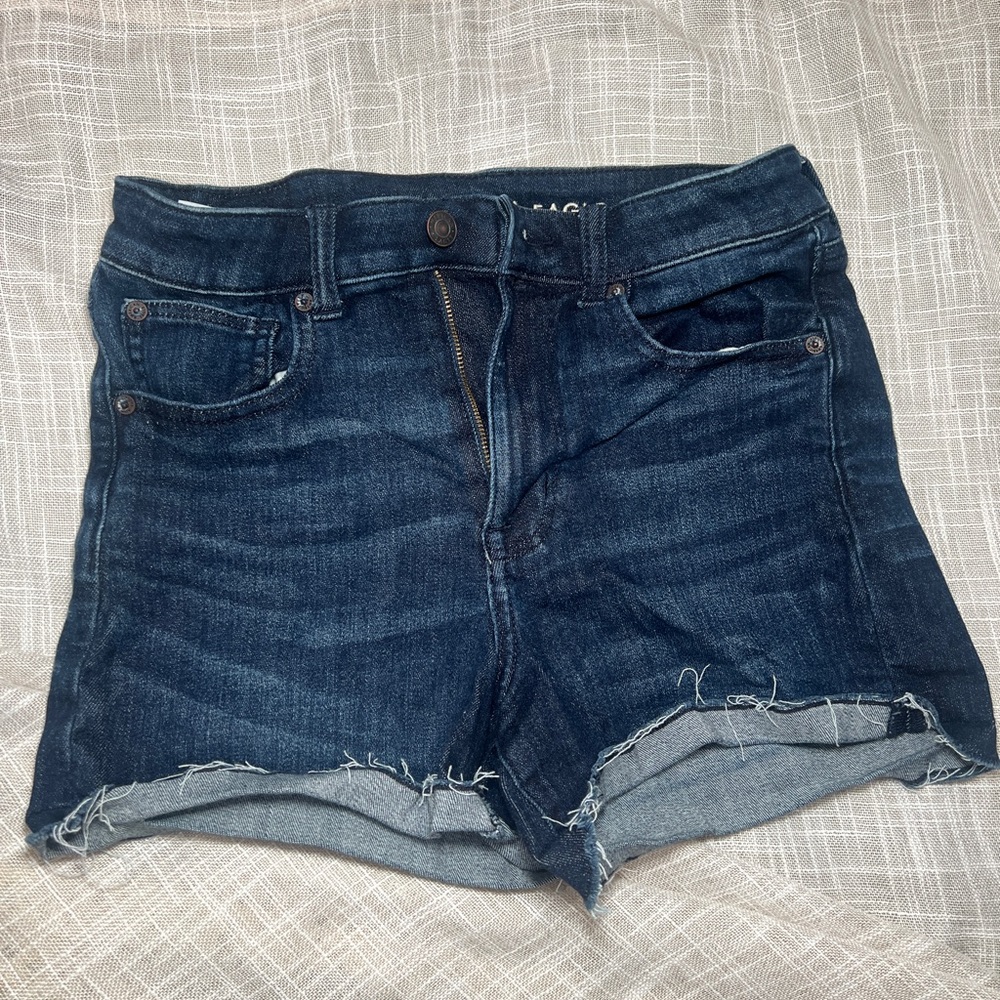 American Eagle Outfitters Blue Jean Shorts High-Waisted